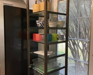 Custom Built Wrought Iron and Glass Display Tower, etagere (several sizes available)