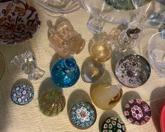 Art Glass, Paperweights, Murano, Steuben