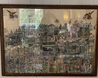 Original Collage by Beat Generation Poet & Artist