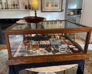 Antique Oak Display Case