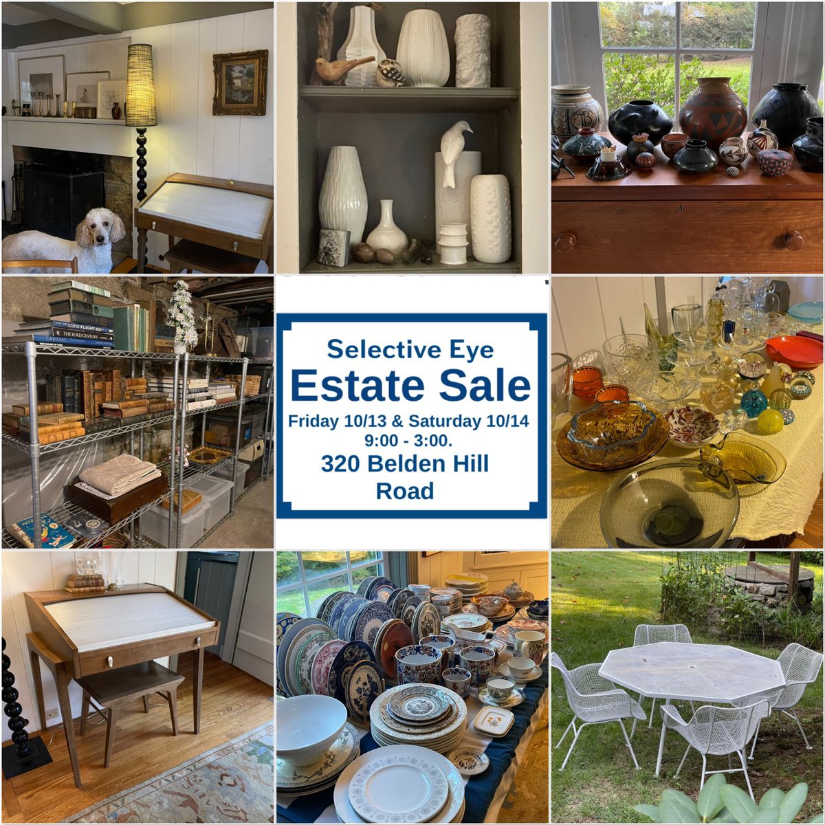 1/2 PRICE Saturday Collector's Cottage Estate Sale starts on 10/13/2023