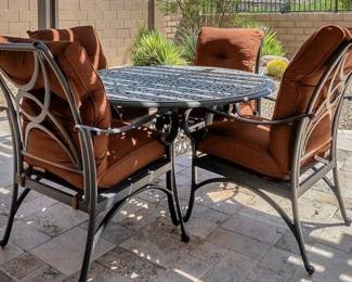 Today's Patio Furniture: Dining Table, 6 Chairs, Loveseat and Coffee Table