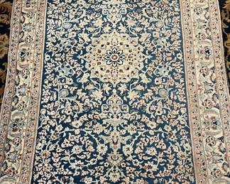 Area Rug Persian 1970's Nain 3'8" x 5'6" + 5' Fringe