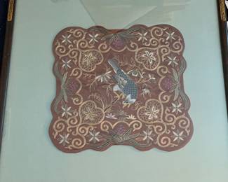 Art Chinese Embroidery approx 200 years old, 24k Gold Thread