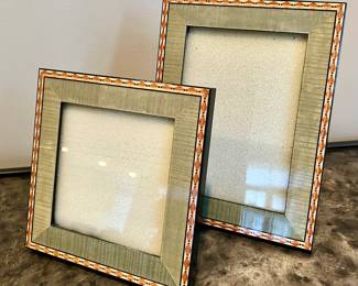 (2) Inlaid Picture Frames