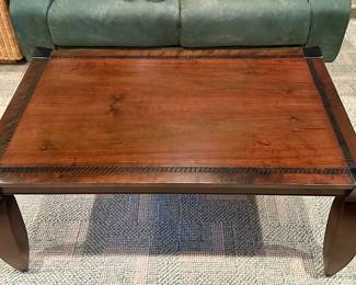 Coffee Table with Etched Design