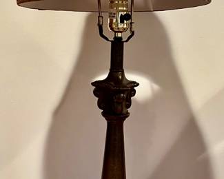 Table Lamp with Gold Leaf Shade