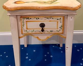 (2) Hand Painted Nightstands/End Tables