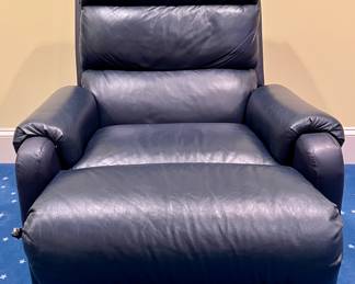 Leather Recliner (navy)
