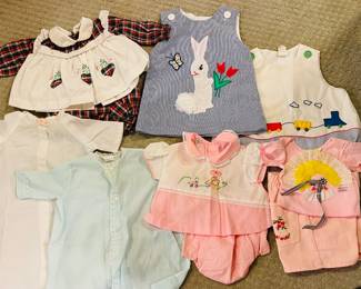 Collection of Sweet Vintage Baby Clothes 