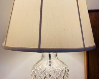 Pair (2) Waterford Crystal Lamps