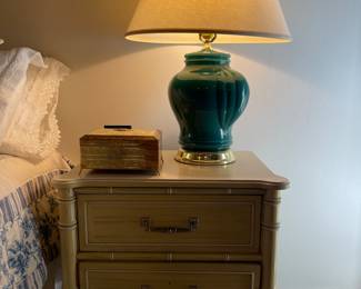 Matching Mid Century  Nite Stand
    Cool Art Deco Lamp