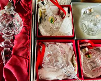 Gorgeous Waterford Crystal Christmas Ornaments