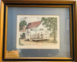 Lovely Signed & Numbered 51/500
by Elgie "Jimmie" Lafleur
Lil Country Doctors Office in Prairie Rhonde