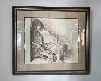 Original Signed Francisco Zuniga 1973 