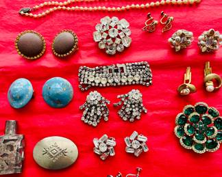 Collection of vintage Jewelry
     Mostly Clip Ons