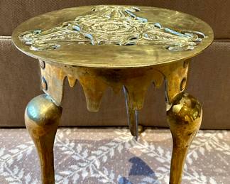 Vintage Brass Fireplace/Kettle Stand