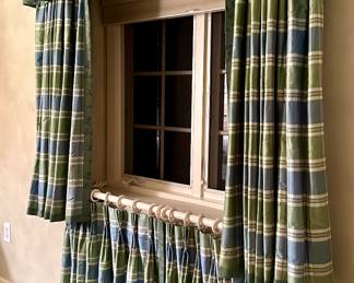 Custom Curtain Panels (red, green)