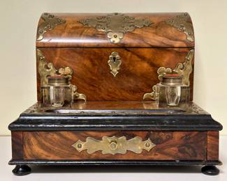 Antique Inkwell Desk Set