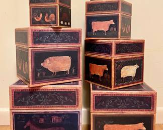 Bob's Nesting Boxes Primitive Farmland