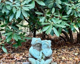 (2) Garden Frog Ornaments
