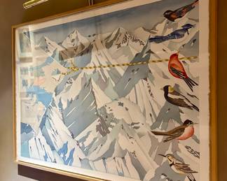 "High Ground" Watercolor, Signed Toni Dove 1975