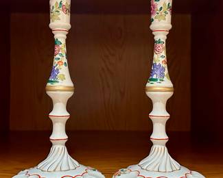 Hand Painted Candlesticks