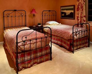 (2) Vintage Iron Beds