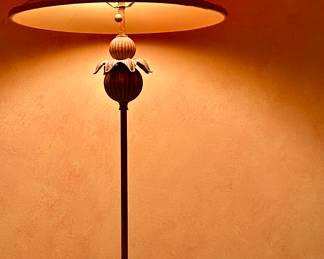 Buffet Lamp with Flower Accent