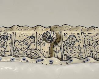 The Bee's Knees, Signed M. Aubry Serving Tray