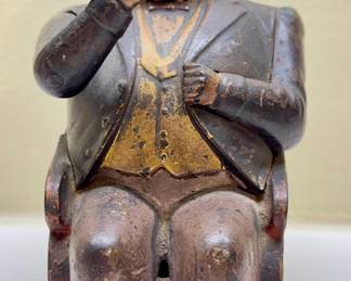 Antique Cast Iron J. & E. Stevens Mechanical Bank