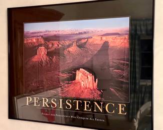 Framed Persistence Poster