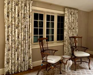 (4) Custom Curtain Panels