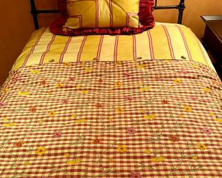 (2) Twin Custom Reversible Down Comforters