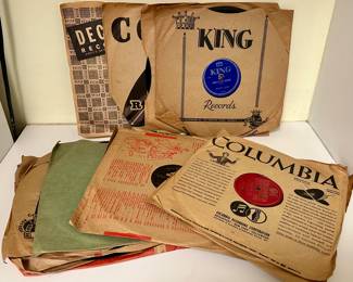 Assorted Vintage 78 Records