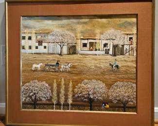 Yalcin Gokcebag Turkish artist oil on canvas painting