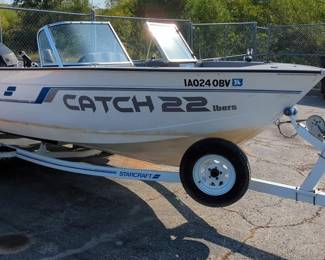 1996 Starcraft 190 Fish Master 19' Sport Boat, With Mercury 115 Outboard Motor And 24' Starcraft Trailer