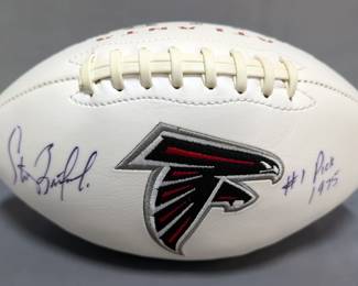 Steve Bartkowski Atlanta Falcons Autographed Football