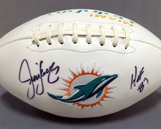 Jim Langer (HOF) Miami Dolphins Autographed Football
