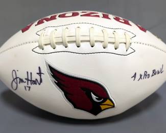 Jim Hart #17 Arizona Cardinals Autographed Football
