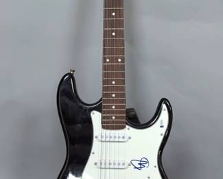 Steve Winwood Autographed Irin Electric Guitar With Beckett COA Card And Sticker, In Hard Case