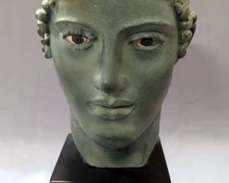 Roman Chariot Racer Bust, 15.5" H