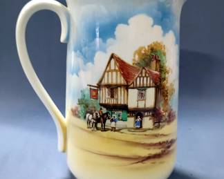 Falcon Ware Bungalow Wash Basin And Pitcher Set, And Vintage Teapot