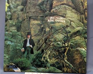 Dave Mason Autographed Alone Together Album And Dave Mason Concert Ticket
