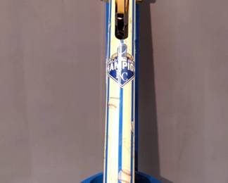 Unique Wall Mount Formula 1 Piston Can Crusher With KC Royals Emblems, 23" L