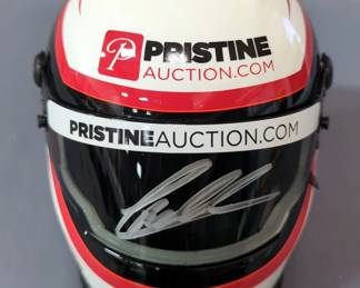 Christopher Bell Autographed 2020 Nascar #95 Procore Color Chrome 1/24 Scale Diecast Car With COA Card And Sticker, And Christopher Bell Autographed 2020 Nascar Cup Rookie At Phoenix 1/3 Scale Mini-Helmet