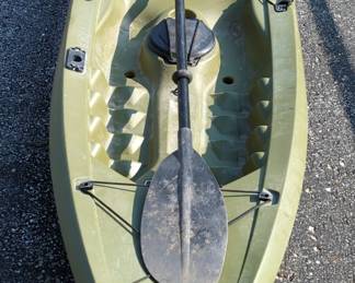 Lifetime Tamarack Angler 100 Fishing Kayak, 29" W x 9.5' L, And Double Sided Paddle