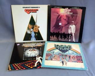 Soundtrack Vinyl LPs, Includes Saturday Night Fever, Rocky, Logan's Run, Battlestar Galactica, Officer & Gentleman, And More, Qty 29