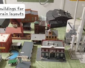 HO scale buildings for train layout