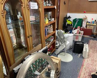 gold french provincial curio 